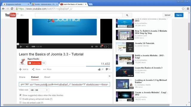 Joomla 3.x. How To Add Video To An Article смотреть онлайн