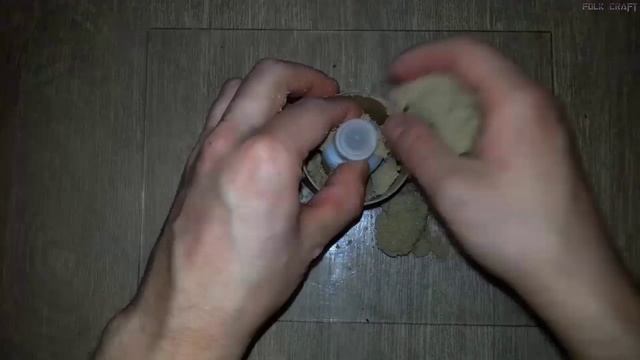 Сушу формы из песка в микроволновке как альтернатива углекислоте.