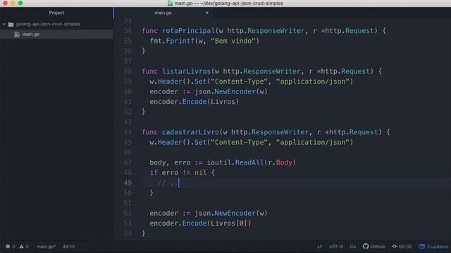 0016-07 Rota POST para Cadastrar um Livro em Golang - API JSON смотреть онлайн