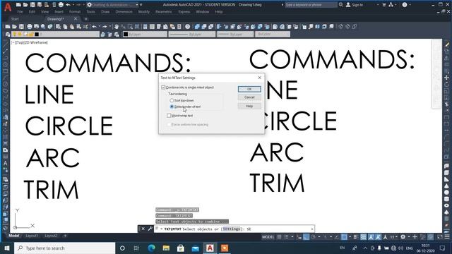 How to Convert Text into Mtext using txt2mtxt Command in AutoCAD Drawing? смотреть онлайн