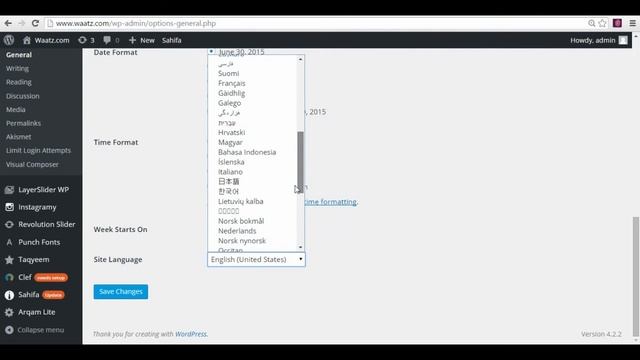 WordPress - Change Admin Language смотреть онлайн
