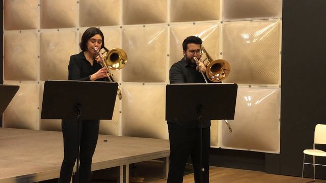 Claude Debussy - Trois Chansons - Akdeniz Trombone Quartet смотреть онлайн