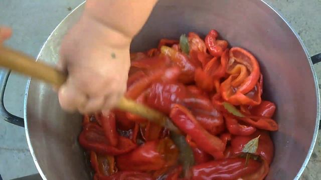 Քաղցր կարմիր պղպեղ ձմեռվա համար | Болгарский красный перец на зиму