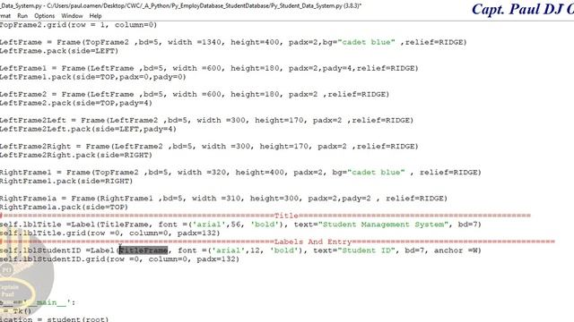 How to Create a Student Database Management System with MySQL and Treeview in Python - Part 1 of 3 смотреть онлайн