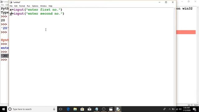 Taking Input from user AND Sum Of Two Nos In Python By Shivanshu Prashar #LECTURE 6 смотреть онлайн