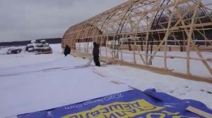 Каркасный арочный Ангар, Постройка ангара - Своими руками