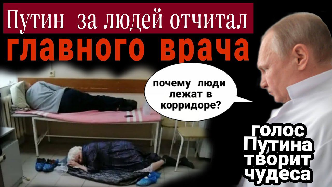 ПОЗВОНИЛИ ГОЛОСОМ ПУТИНА ГЛАВНОМУ ВРАЧУ ОДНОЙ ИЗ БОЛЬНИЦ И СПРОСИЛИ ПОЧЕМУ ЛЮДИ ЖАЛУЮТСЯ... смотреть онлайн