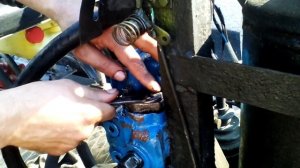 Разпределитель  р80.замена клапана грибка.