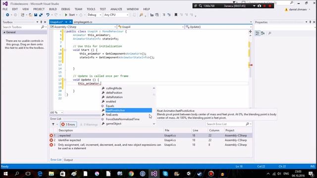 Unity Scripting API #4 - компоненты Animator, AnimatorStateInfo(скриптинг стэйтов) смотреть онлайн