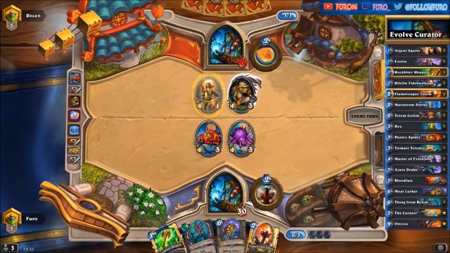 Hearthstone | Evolve Curator Shaman Deck & Decklist | STANDARD | Karazhan Moat Lurker Legend смотреть онлайн