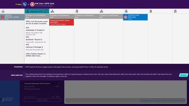 FM20 - HJK Career mode #10 смотреть онлайн