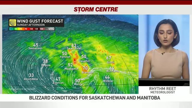 Saskatchewan and Manitoba Brace for Blizzard Conditions Throughout the Weekend смотреть онлайн