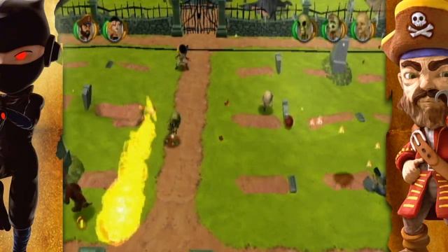 Pirates vs Ninjas Dodgeball (Wii) - Trailer смотреть онлайн