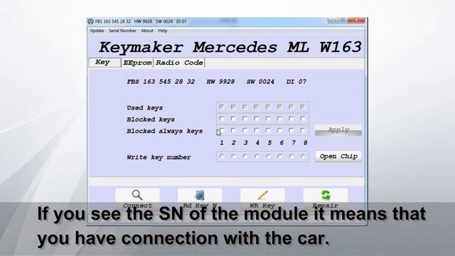 Making new key for the Mercedes ML W163 (all keys lost) смотреть онлайн