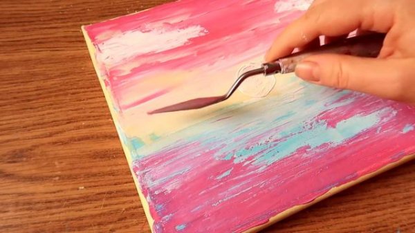 Daily challenge #118 / 10 Mins Art / Sunset painting. WOW ART STYLE. Julia DATTA