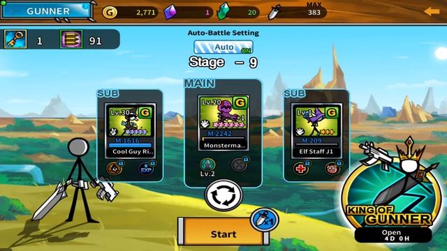 Cartoon Wars 3 - ( 7 Stars combination 4 + Gunner mode ) смотреть онлайн
