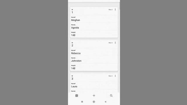Cards View in Excel for Android Smartphone смотреть онлайн