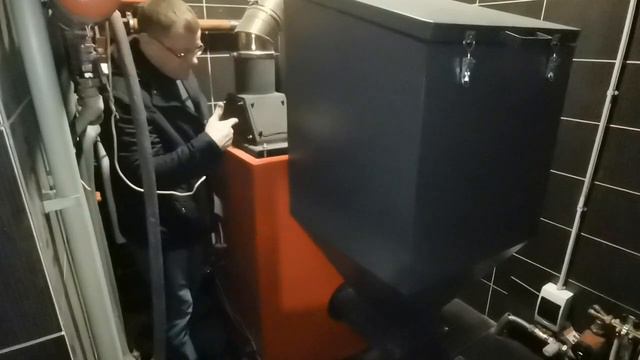 Автоматический котел КТМ 20 нестандартный дымоход