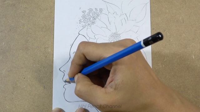 Drawing Beautiful Girl and Flower Tattoo Designs step by step | Hihi Pencil смотреть онлайн