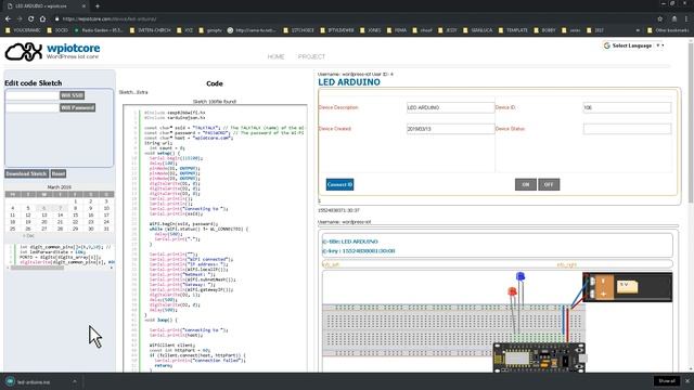 Control an Led NodeMcu ESP8266 ON/OFF from website wordpress Rest API смотреть онлайн