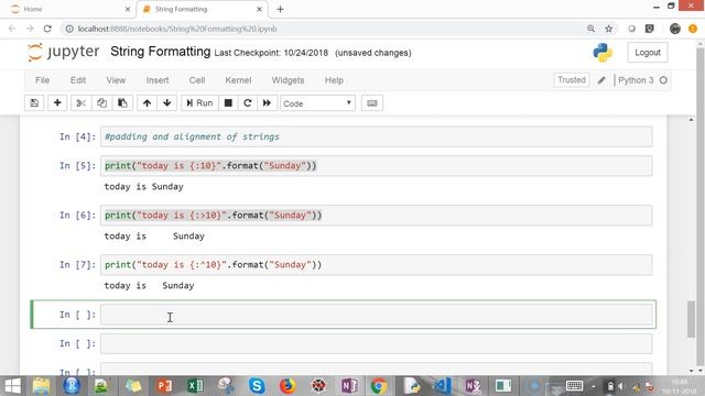 Python - (15) - String Formatting - 6 - format() method смотреть онлайн