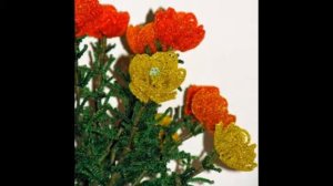 Любимый бисер-Купальница из бисера - Жарки