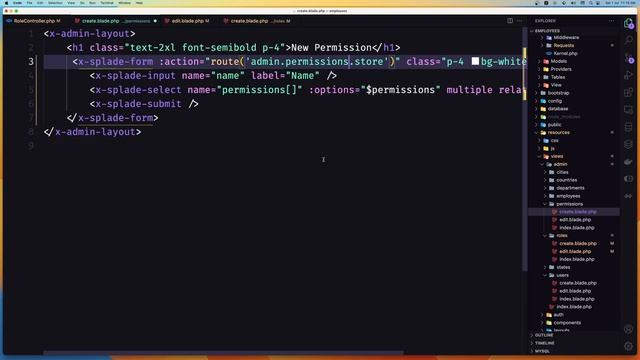 23 Assign Roles and Permissions | Laravel Splade Tutorial смотреть онлайн