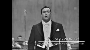 Великий итальянский тенор Лучано Паваротти поёт арию Рудольфа из оперы Джакомо Пуччини "Богема"