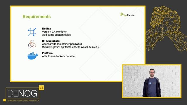 DENOG13 Automate RIPE DB handling with NetBox смотреть онлайн
