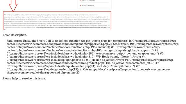 Fatal Error in WordPress WooCommerce theme "Call to undefined function... смотреть онлайн