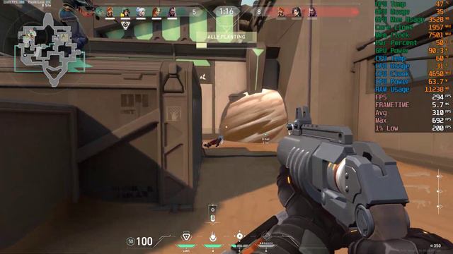 VALORANT : RTX 3060 12 GB + Ryzen 5700X : LOW (MEDIUM TEXTURE) MSAA 4X 4X : RANKED FPS TEST 24 смотреть онлайн
