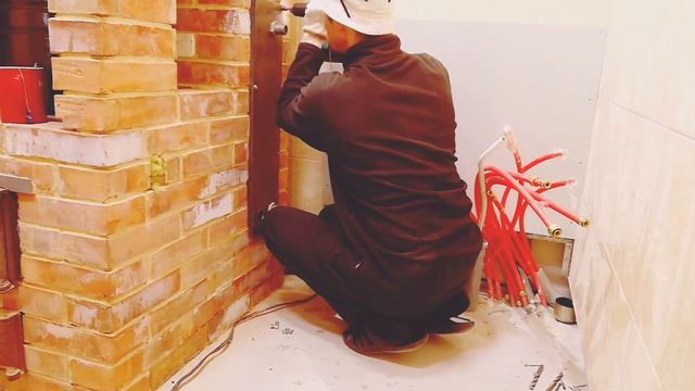 Кирпичная печь с тёплыми полами - тёплый пол от печи на дровах - дровяной котел смотреть онлайн