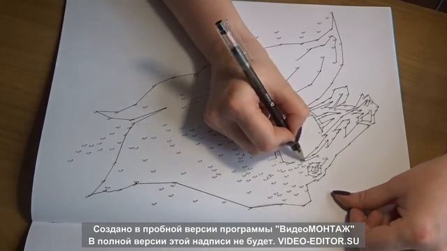 Рисуем лошадь||От точки к точке|| смотреть онлайн