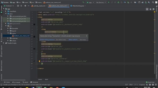 2. Simply create Android Bottom Navigation View/Menu смотреть онлайн