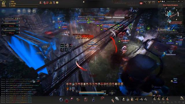 Black Desert. Клевера использовали читы и атаку лагами. Момент с осады. смотреть онлайн