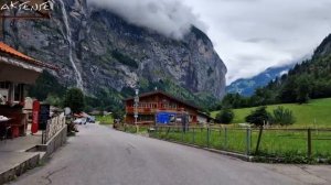 [ 8K ] Лаутербруннен (Lauterbrunnen) — живописнейшая деревенька в Швейцарии