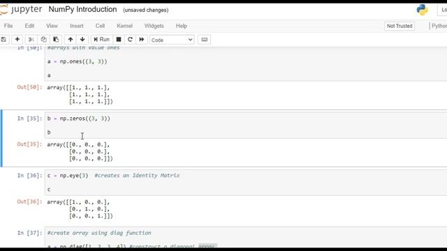 Introduction to NumPy and its Functions Part 1 смотреть онлайн