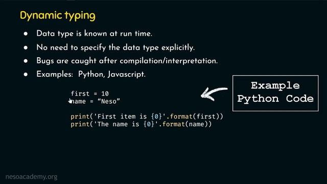 Static Typing vs Dynamic Typing смотреть онлайн
