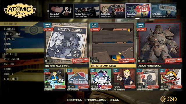 Atom Shop ☢ NEW Offers & Challenges - 30 May 2023 - Fallout 76 смотреть онлайн