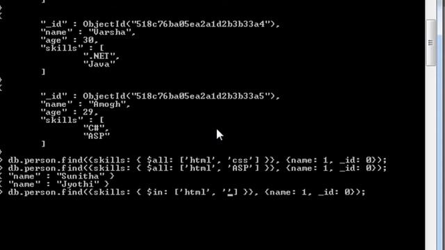 Comparison Operators: MongoDB смотреть онлайн