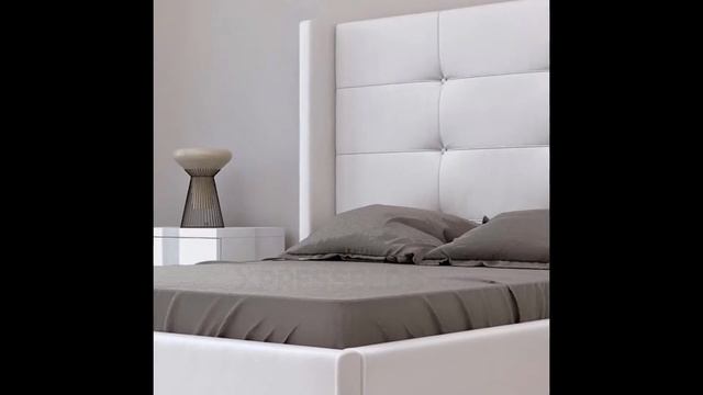 White Modern Victoria Bed - Interior Design in Miami Florida - Modern Furniture Wholesale смотреть онлайн