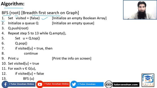 Breadth First Search on Graph | DS&A LECTURE – 57 | смотреть онлайн