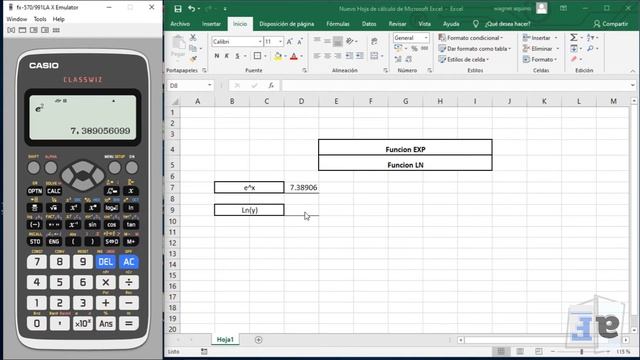 Como Poner Base Logaritmo Neperiano en Excel @Excel смотреть онлайн