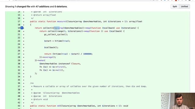 Collections Example from Laravel Core: How Benchmarking Works смотреть онлайн