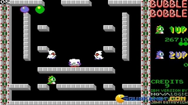 Bubble Bobble gameplay (PC Game, 1987) смотреть онлайн