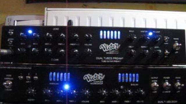 VICTOR CUSTOM DUAL TUBES PREAMP +POWER AMP DEMO смотреть онлайн