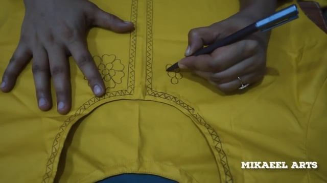 Hand Emroidery Flower Design Sketch смотреть онлайн
