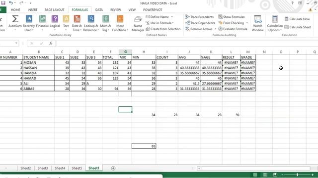 Formula Tab [Excel] | Complete Use in Urdu | Excel Tutorial for beginners in Urdu and Hindi смотреть онлайн