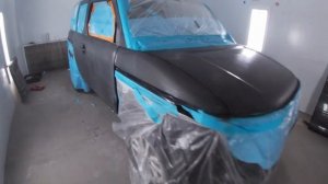 Honda Element paint job and color matched plastics! B92P nighthawk black pearl !