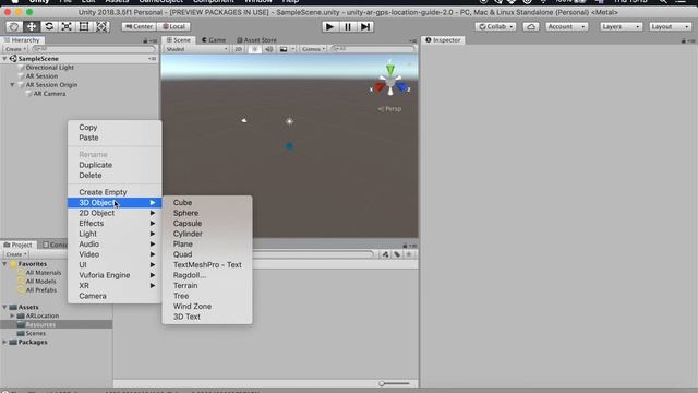 Unity AR+GPS Location v2.0 - Basic AR Foundation Scene смотреть онлайн
